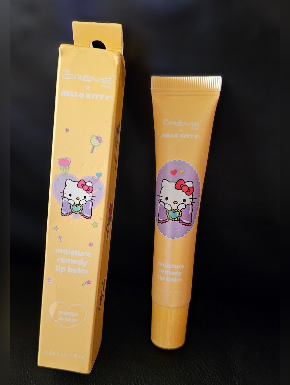Creme Shop X Hello Kitty Moisture Remedy Lip Balm Mango Dream Full Size NWT - Picture 6 of 7